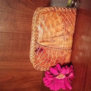NWOT Mexican crocodile change holder